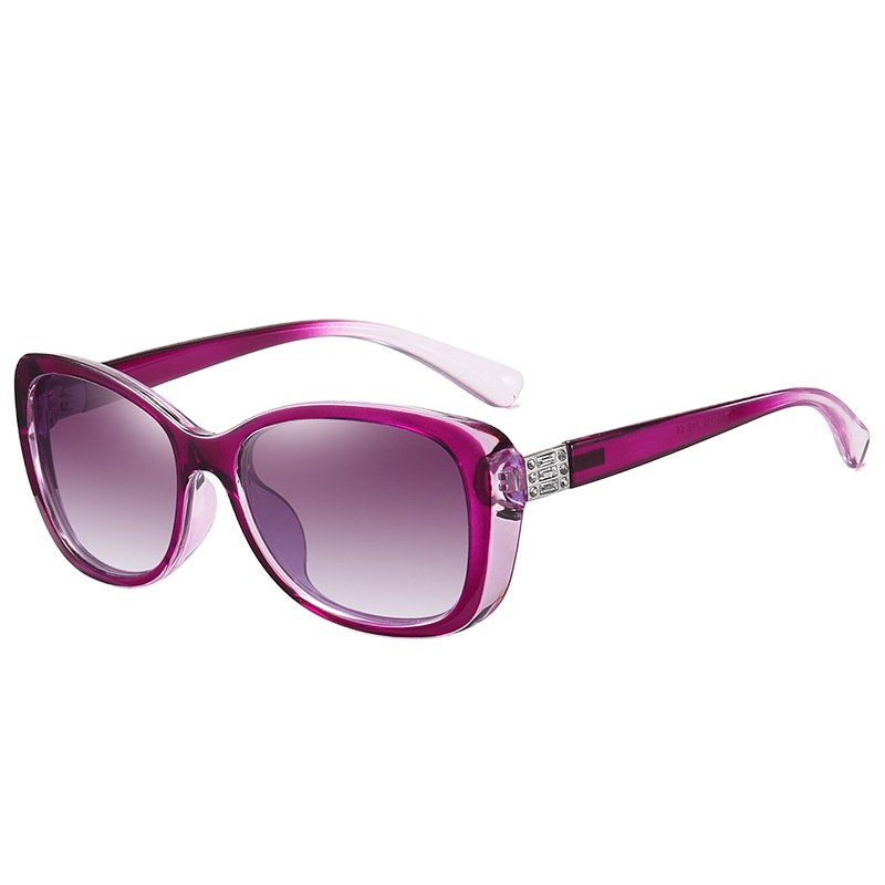 Ladies New Polarized Sun Glasses Women Color Changing Sunglass Fashion Diamond Sunglasses