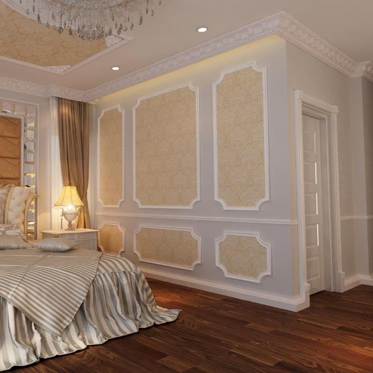 Modern house wall decorative box moulding primed wall frame moulding and corners for bedroom decoration