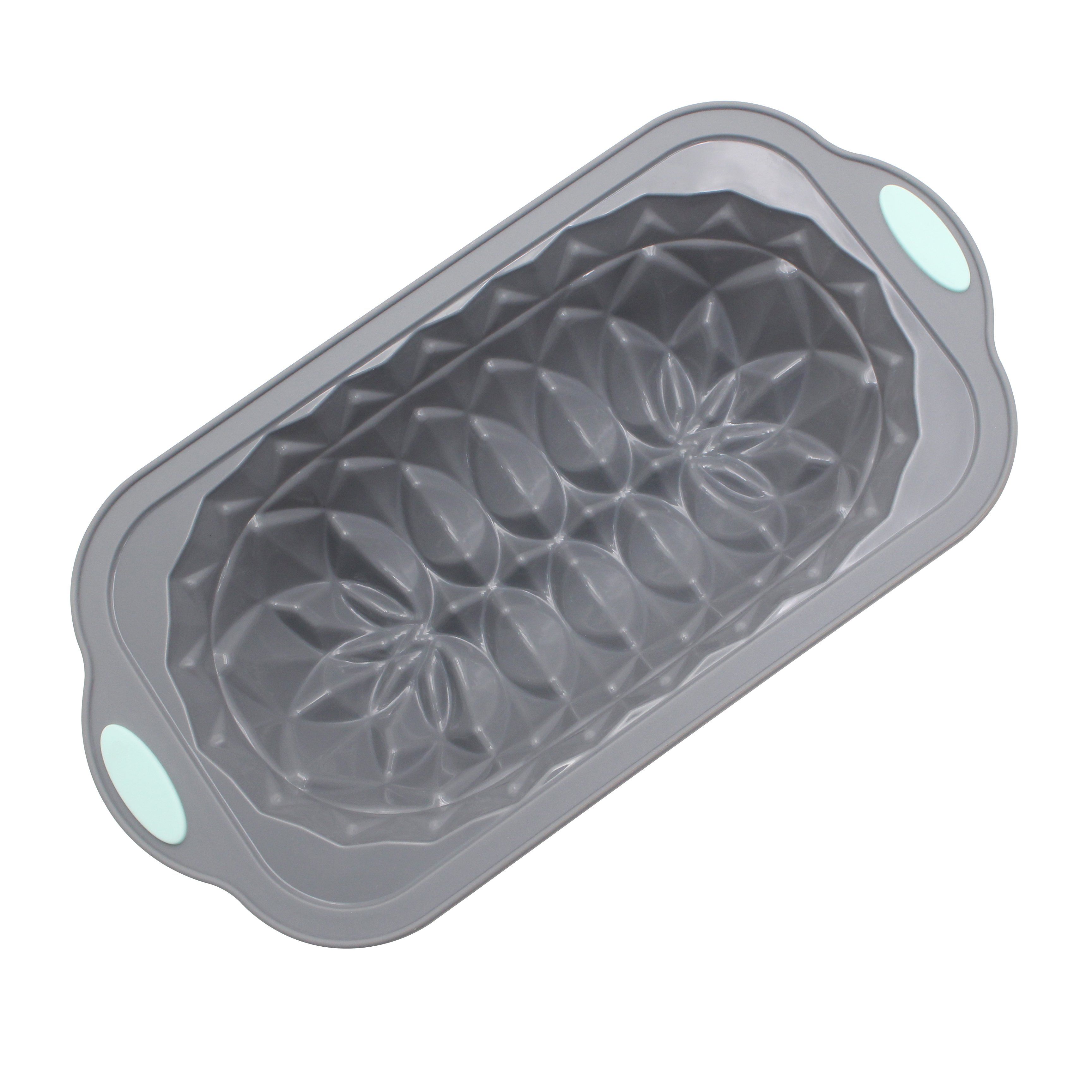 Small Two-Tone Hard Frame Lotus Loaf Pan Nonstick Baking Dish Microwave and Dishwasher Safe Easy to Use