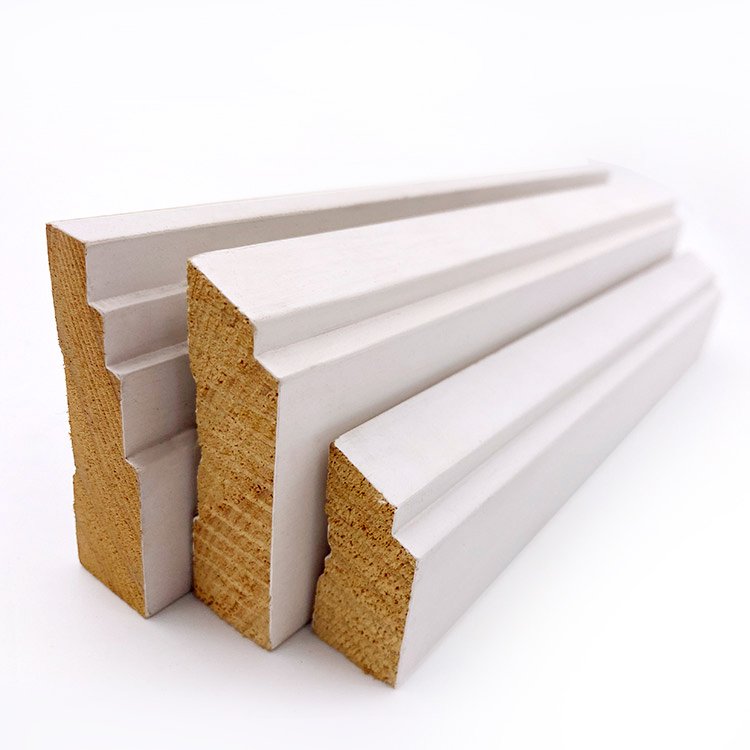 Custom top wood trim Different Size Classical White Moulding Frame company