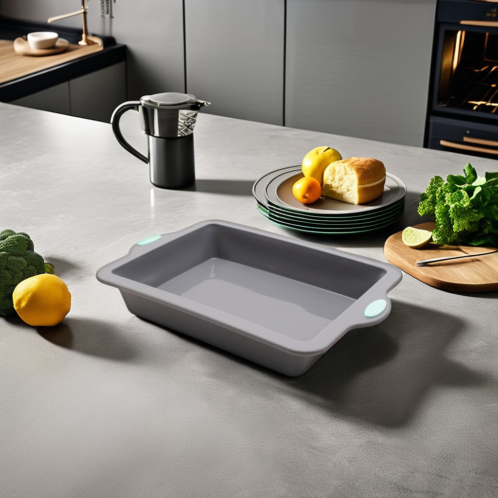 Bicolor Small Hard-Framed Baking Pan Square Kitchen Cooking Tool for Cake Cookie Pastry Bread Moulds