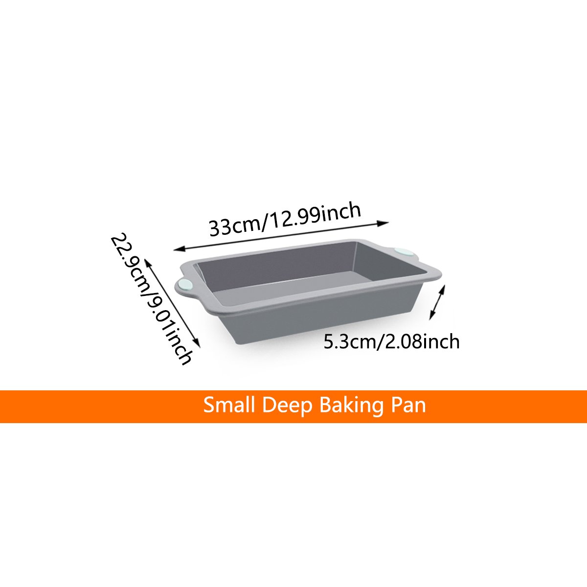 Bicolor Small Hard-Framed Baking Pan Square Kitchen Cooking Tool for Cake Cookie Pastry Bread Moulds