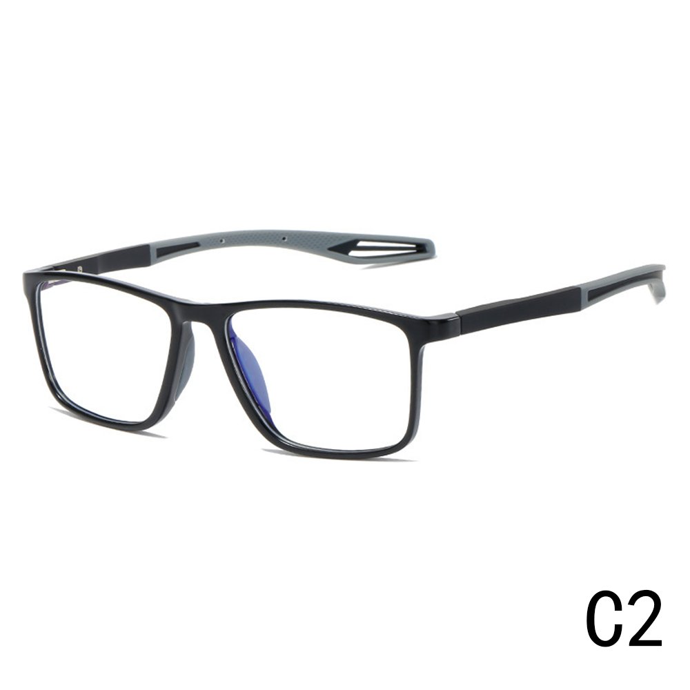 2024 New Unisex Anti-Blue Light Reading Glasses Fashionable Big Frame PC Sports Spectacles Oval Geometric Pattern Diamond Face