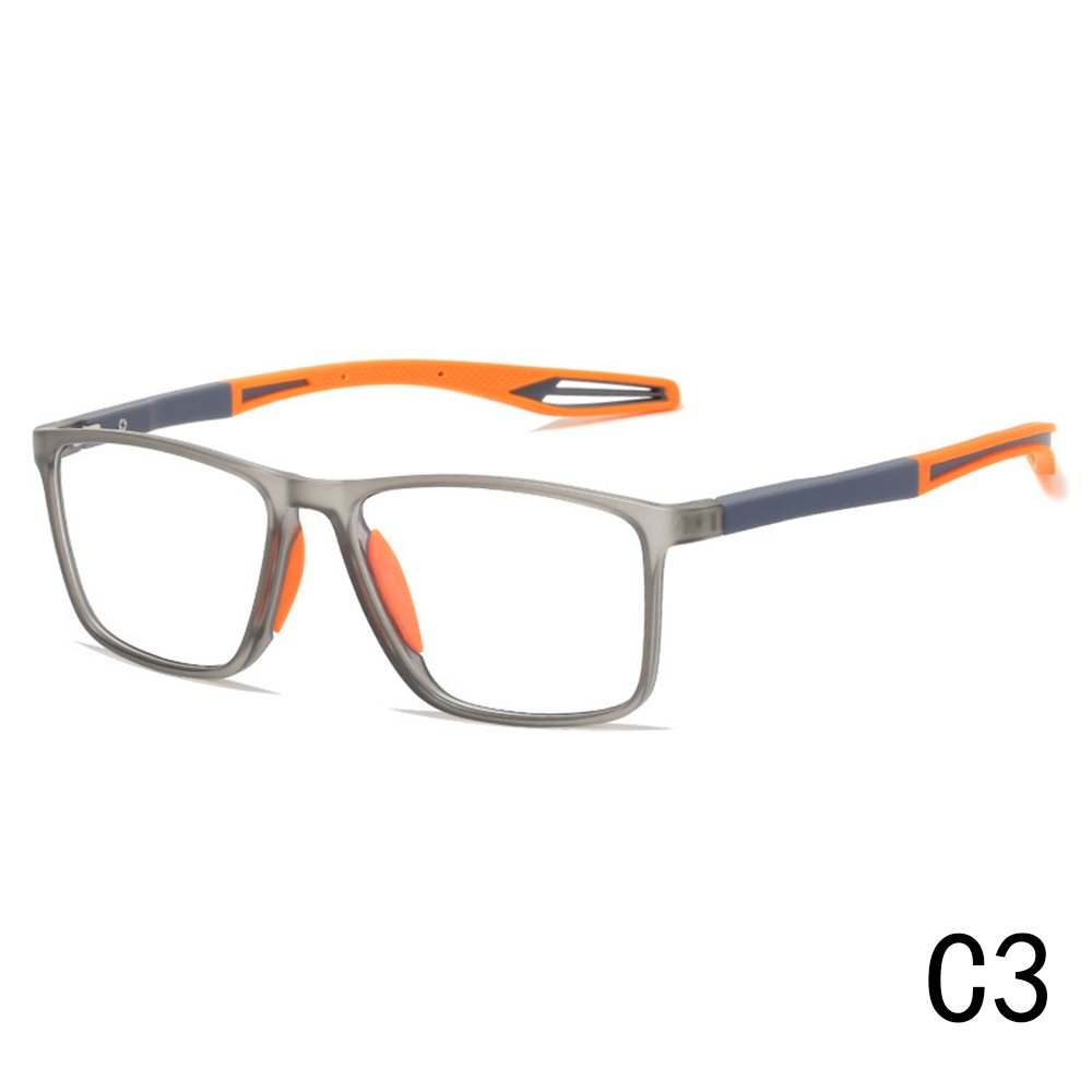 2024 New Unisex Anti-Blue Light Reading Glasses Fashionable Big Frame PC Sports Spectacles Oval Geometric Pattern Diamond Face