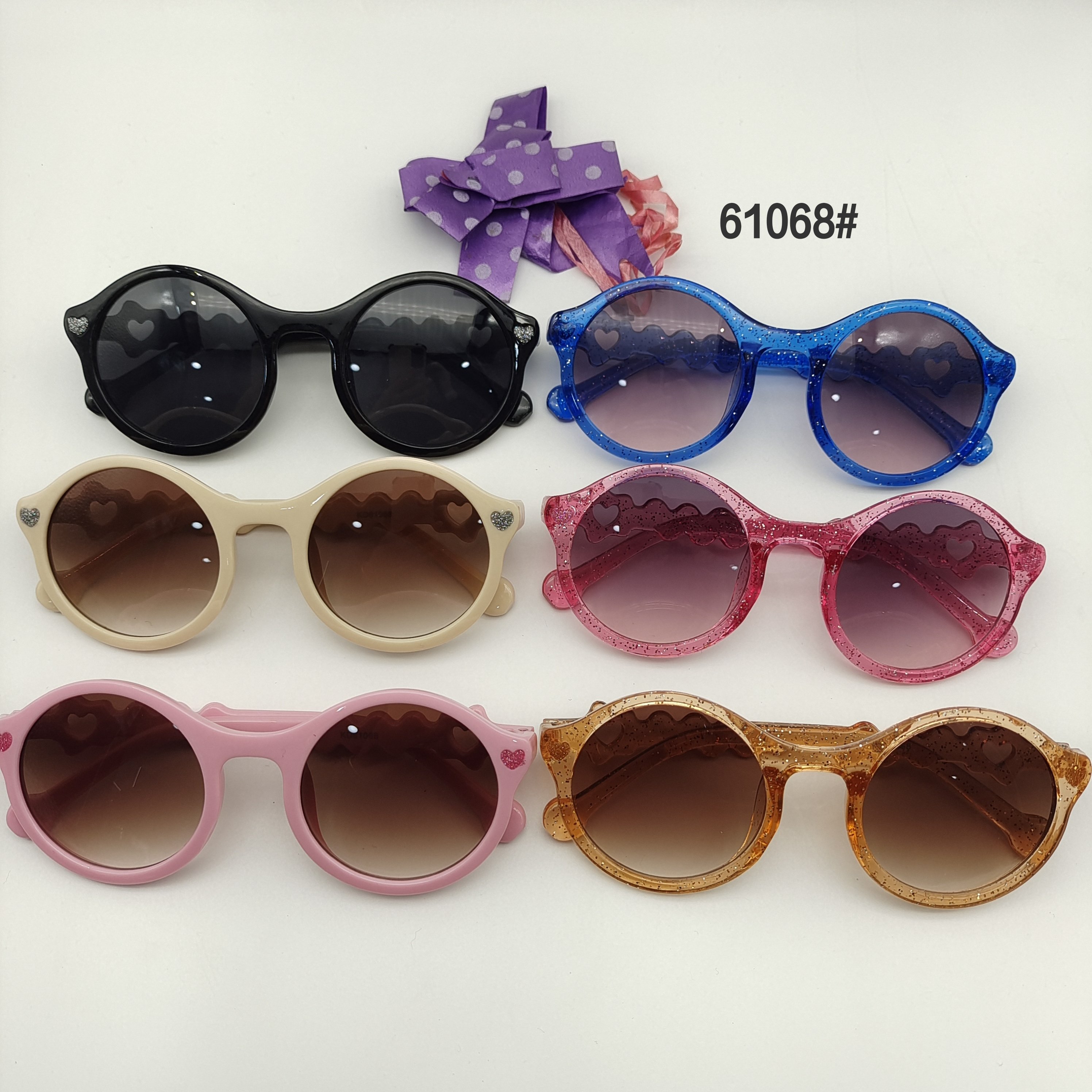 2024 New Fashion Round Frame Silicone Polarized Sunglasses Anti UV Children's Sunglasses Sun Visors