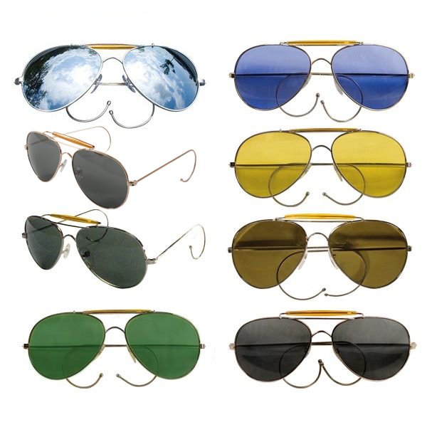 Outdoor Men's Metal frame 3030 Aviation Sunglasses with Wire Wrap Ears Polarized Lenses