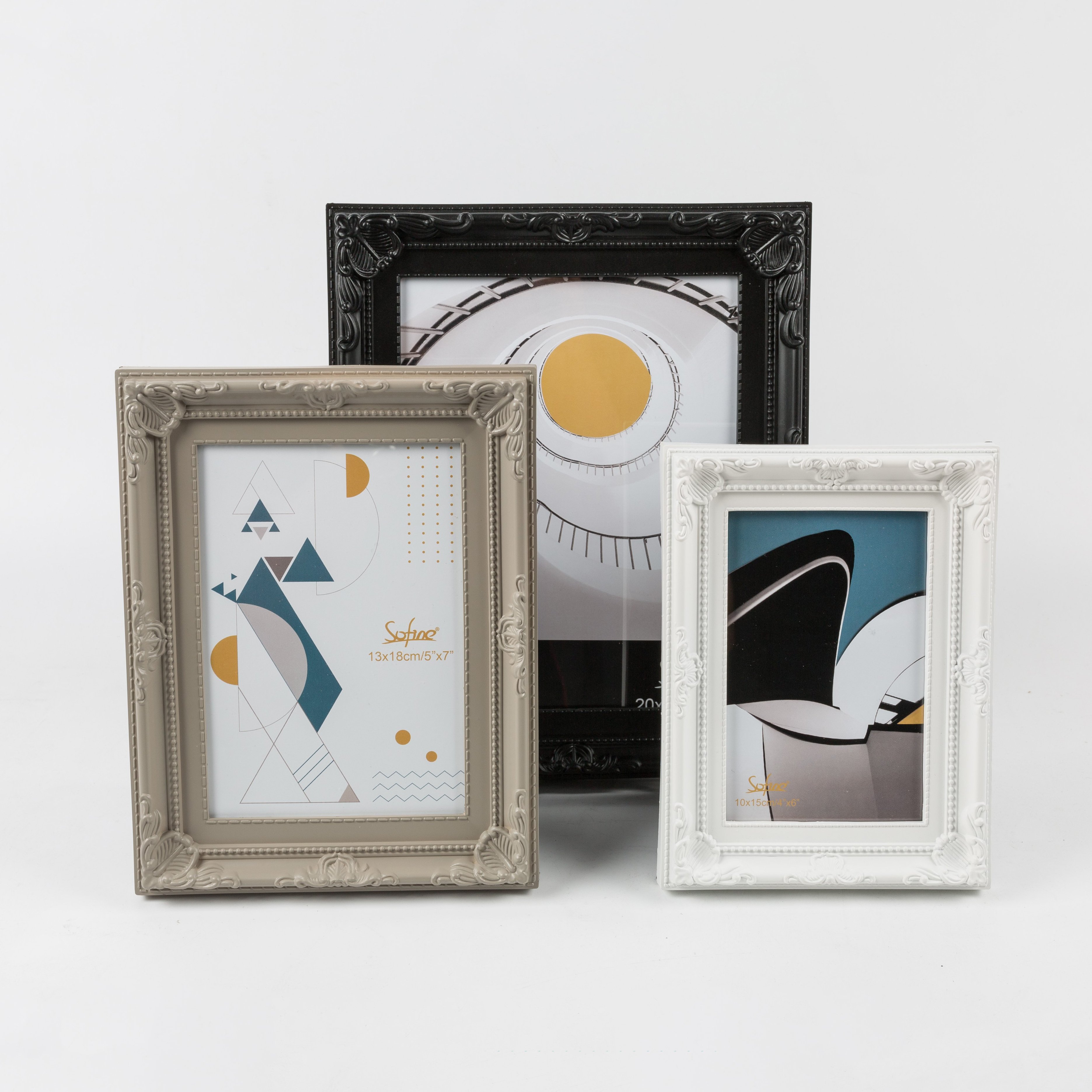 Hot Sale clear Nice outlook Cheap Classic Custom size table plastic picture foto frame
