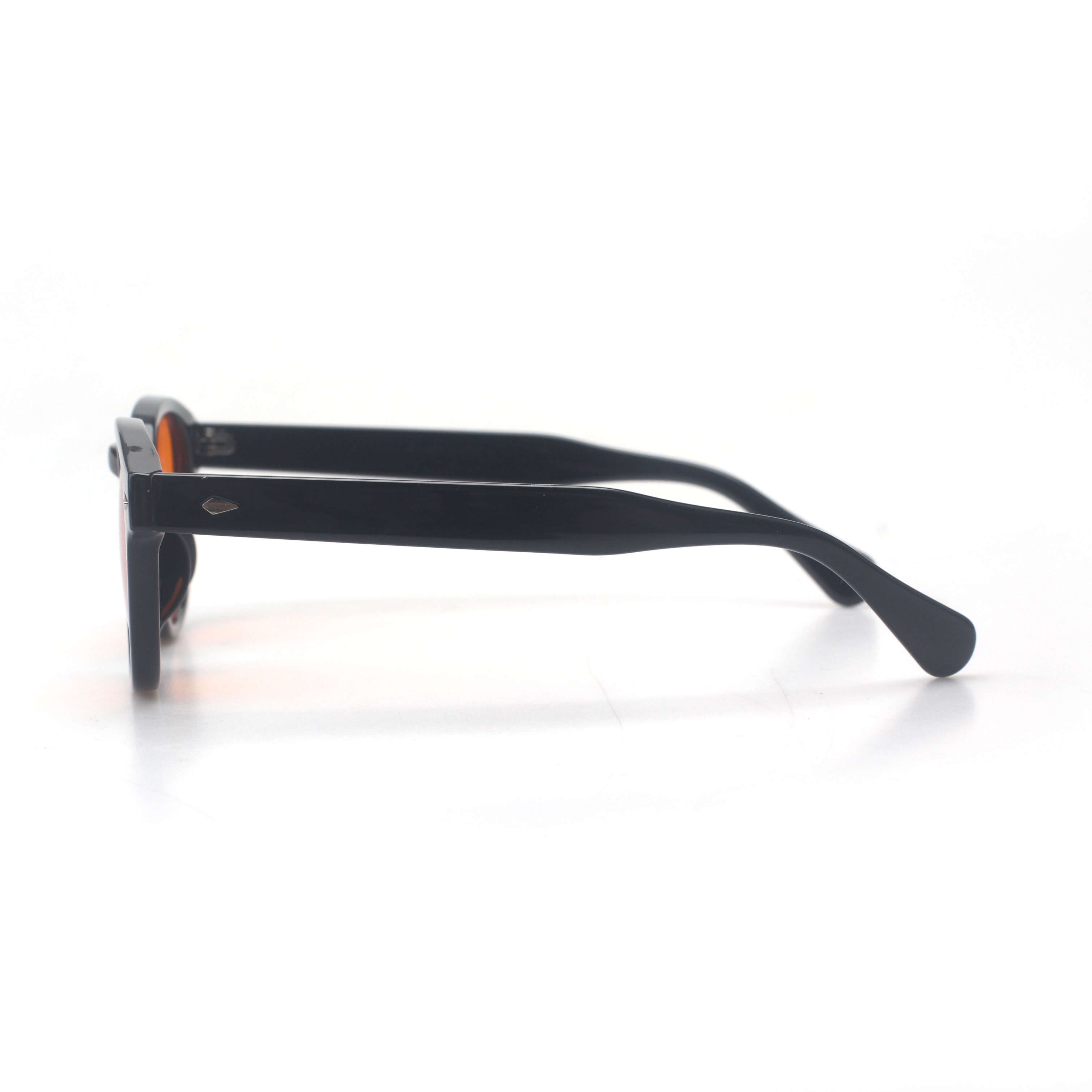 Sunray Hot Selling New Design Classic Fashion Trend Black Oval PC Frame Orange Lenses Anti Blue Light Glasses For Men And Women