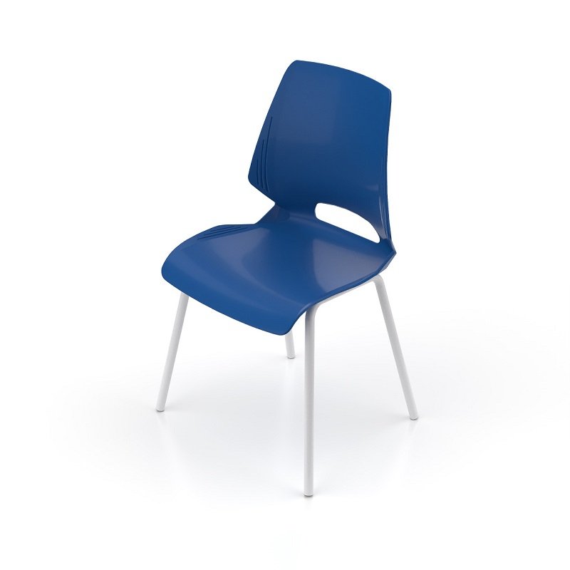 Customized Office School furniture reception visitor meeting room stackable metal frame plastic office guest conference chair