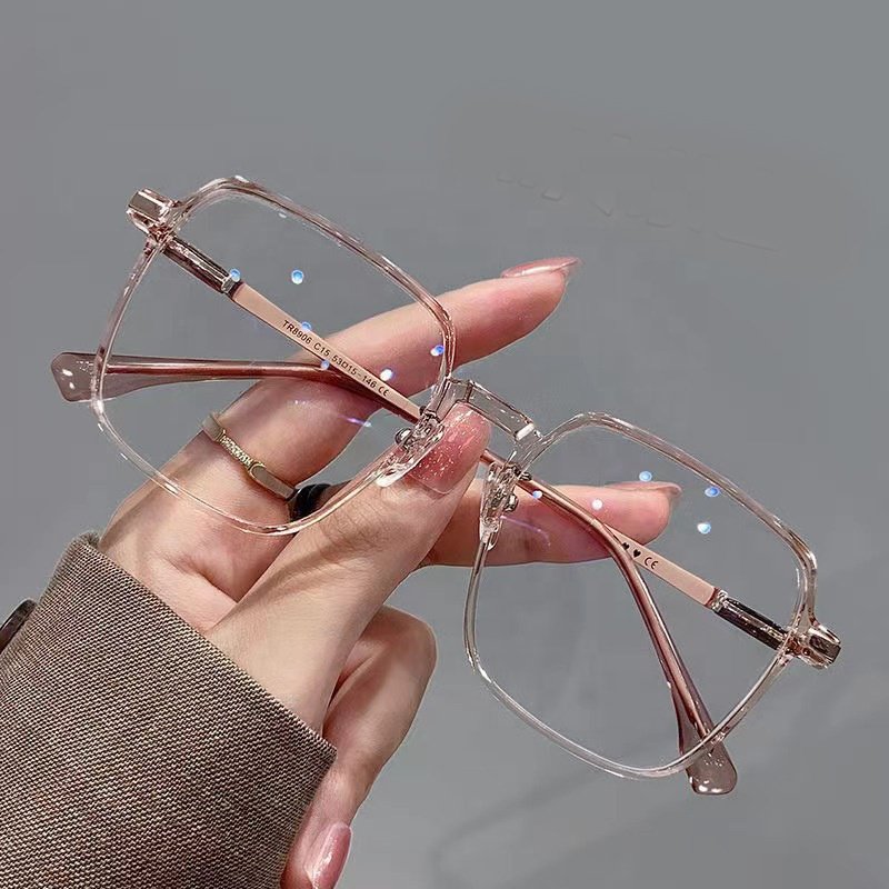 2024 Newest Custom Logo Tr90 Anti Blue Light Computer Glasses Eyeglasses Frames Wholesale Square Optical Glass