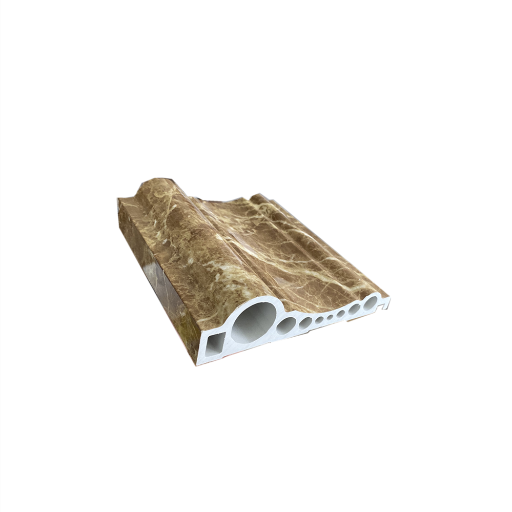 Solid PVC Marble Moulding Profile PVC Decorative Lines PVC Moulding for elevator