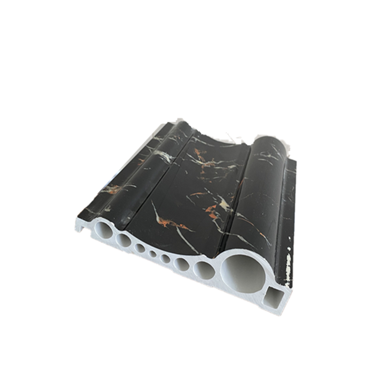 Solid PVC Marble Moulding Profile PVC Decorative Lines PVC Moulding for elevator