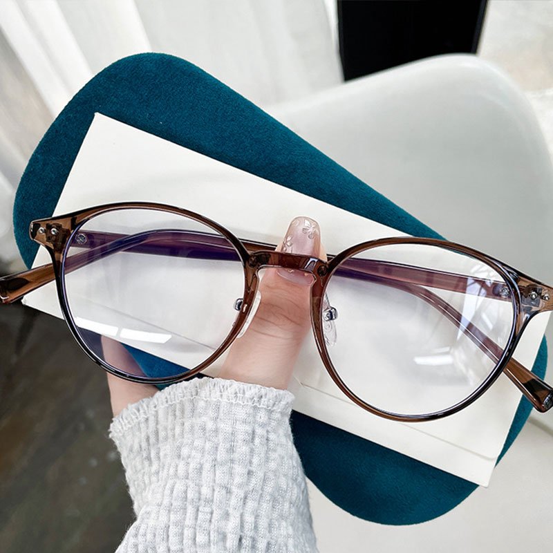 Ultra-light TR90 glasses frosted leopard print glasses literary retro glasses frame