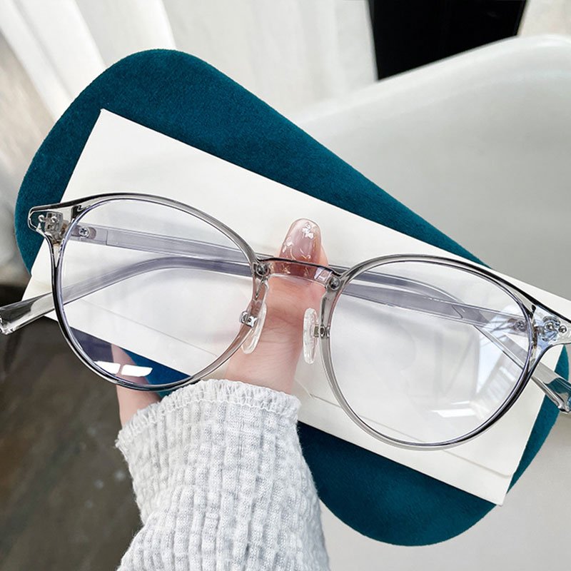 Ultra-light TR90 glasses frosted leopard print glasses literary retro glasses frame