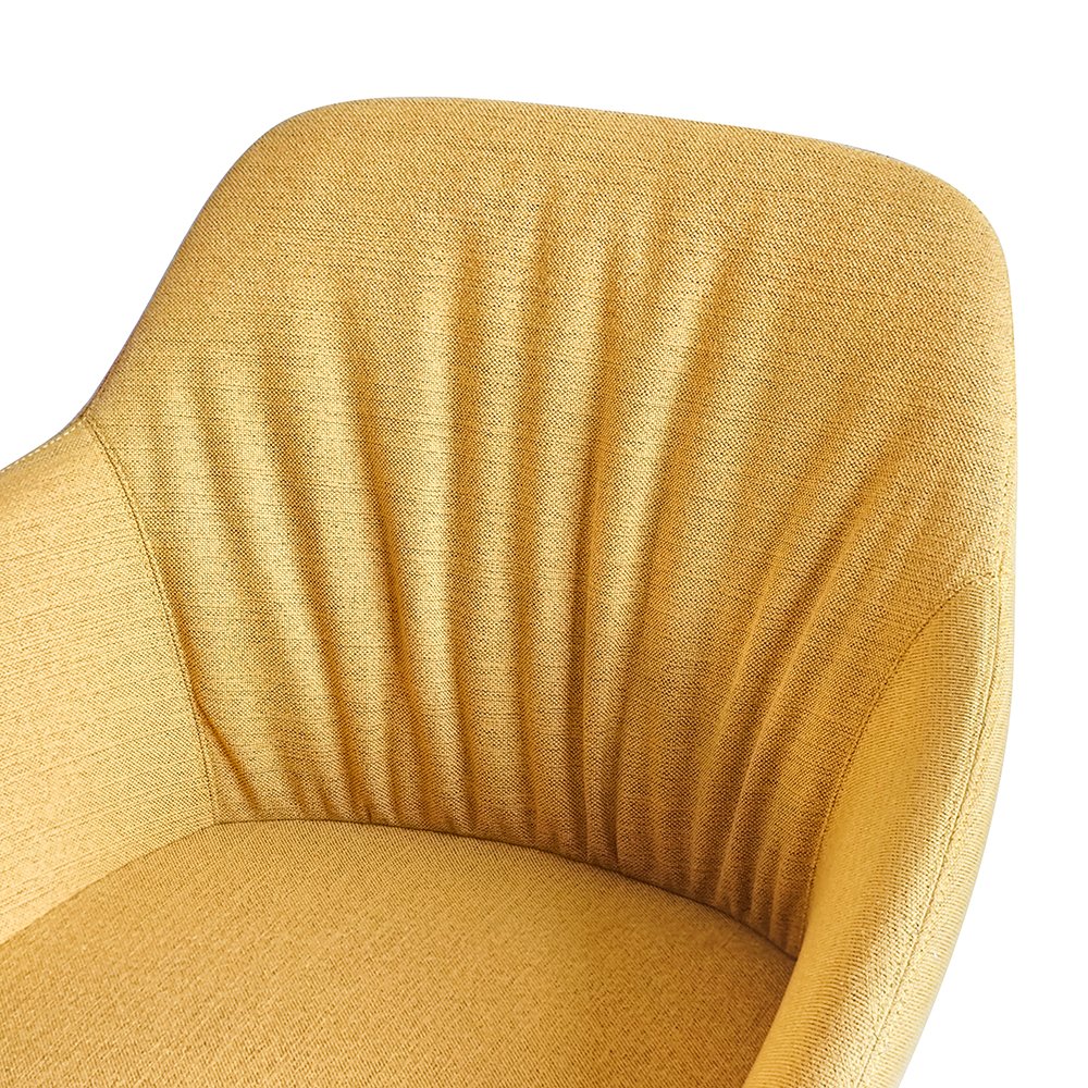 Multifunctional Office Visitor Fabric Upholstered Mold Foam Wood Grain Waiting Area Lounge Premium Fixed Metal Legs Guest Chair