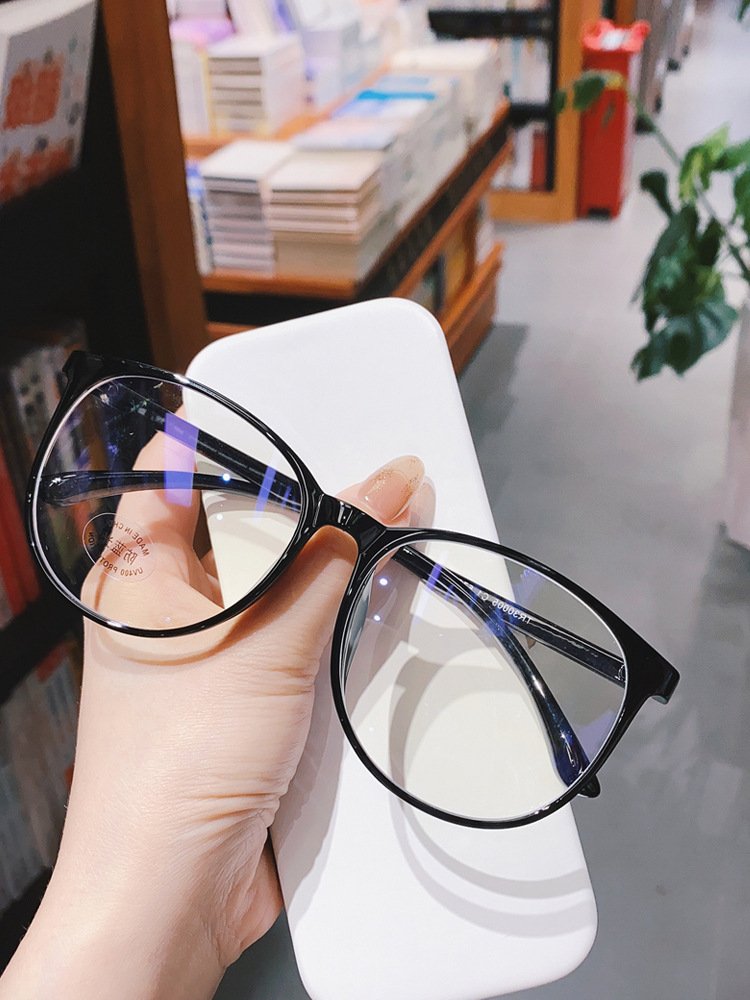 Fashion Custom Logo Cheap Optical Eyeglasses Ladies Large Frame Spectacles Women Oversize Round Frames Optical Glasses