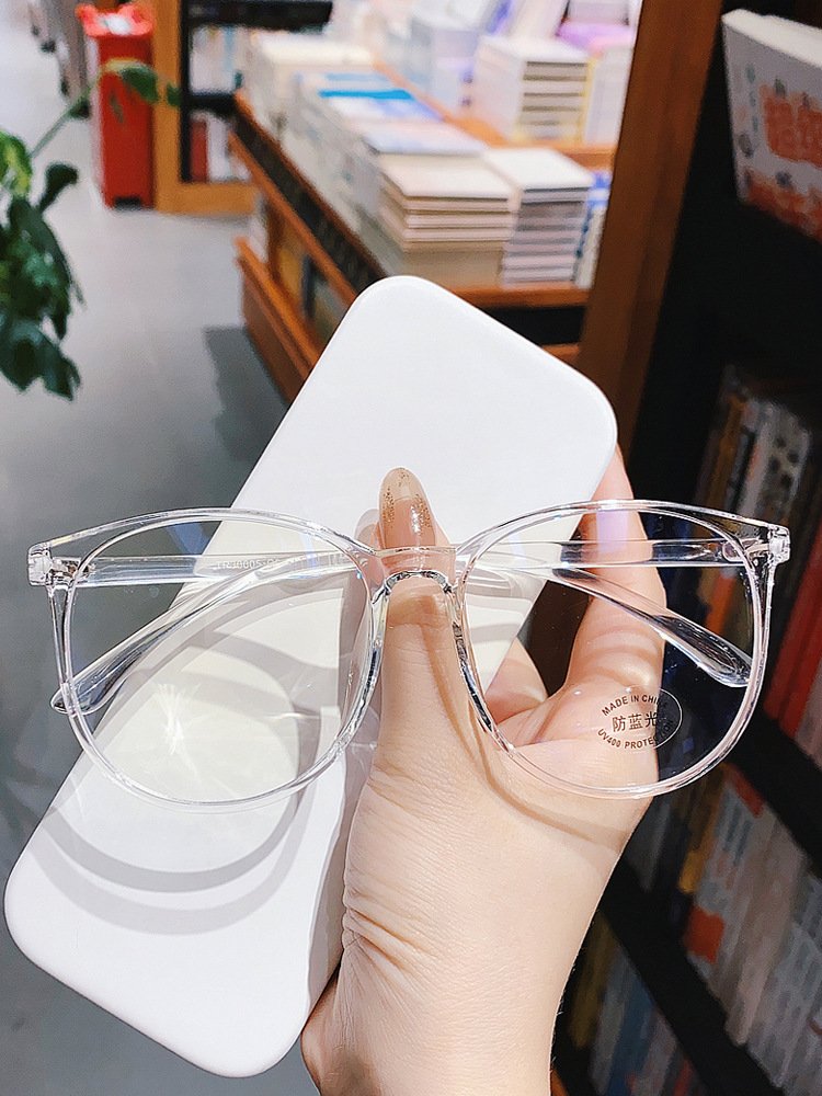 Fashion Custom Logo Cheap Optical Eyeglasses Ladies Large Frame Spectacles Women Oversize Round Frames Optical Glasses