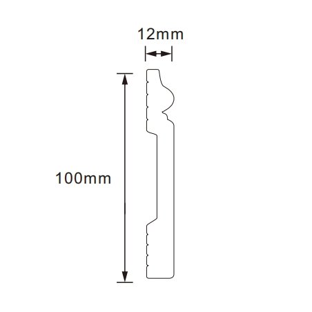 Factory PS skirting Cornice Moulding customized household decoration modern style waterproof white PS skirting board