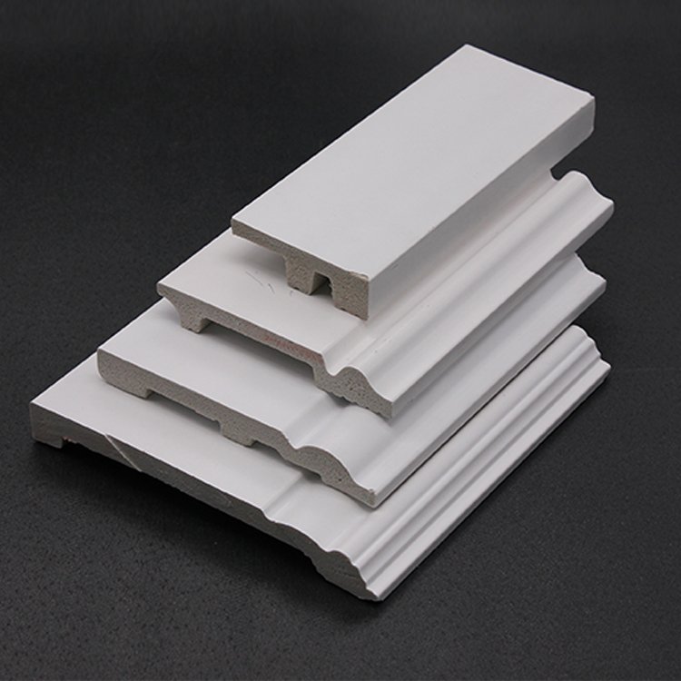 Factory PS skirting Cornice Moulding customized household decoration modern style waterproof white PS skirting board