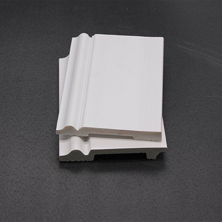 Factory PS skirting Cornice Moulding customized household decoration modern style waterproof white PS skirting board