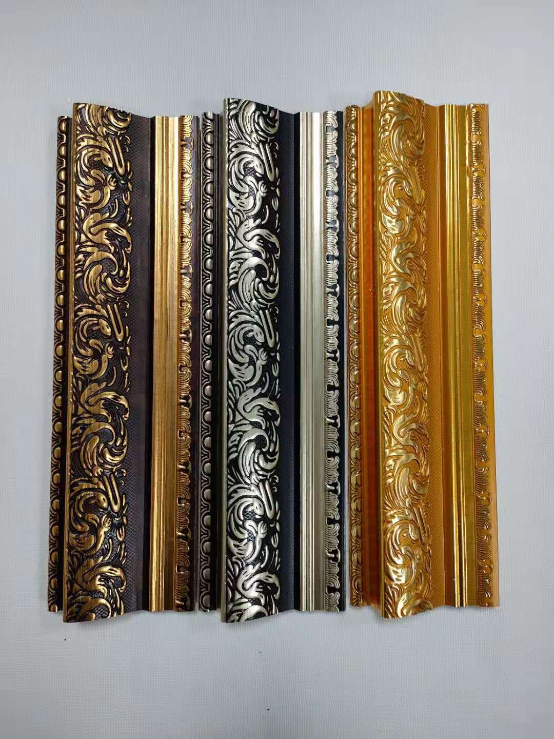 factory cheap plastic decorative molduras de marcos plastic ps picture photo frame moulding for picture frame