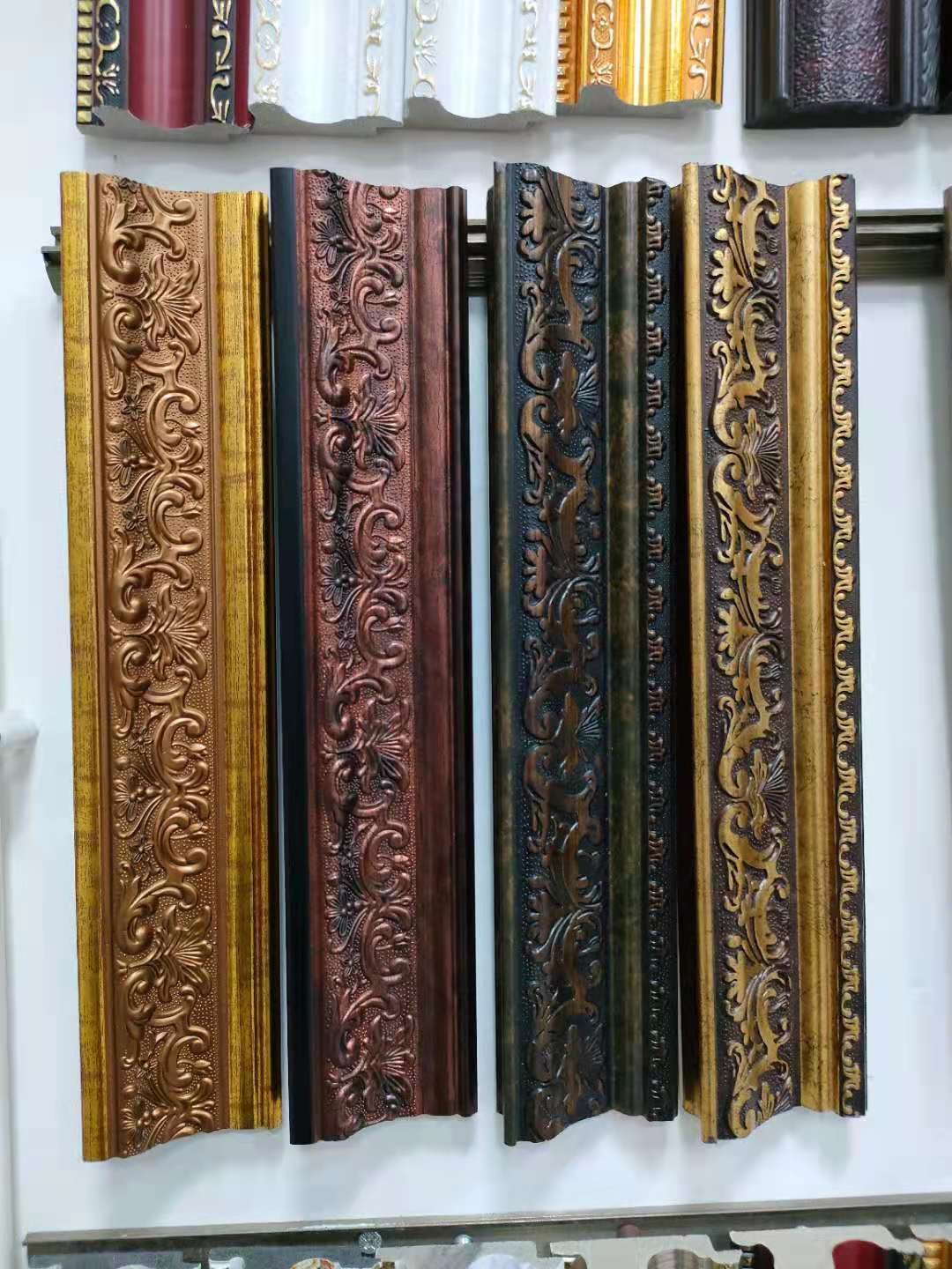 factory cheap plastic decorative molduras de marcos plastic ps picture photo frame moulding for picture frame