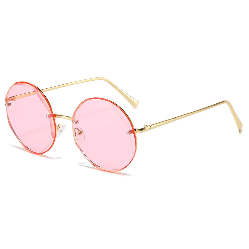 New Model 2025 Round Frame Candy Lenses Sun Glasses Unisex Copper Popular Sunglasses