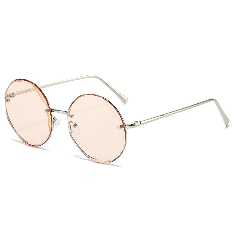 New Model 2025 Round Frame Candy Lenses Sun Glasses Unisex Copper Popular Sunglasses