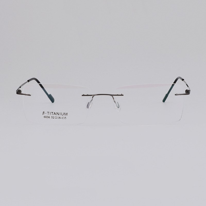 2025 New Order Trendy Fashion Optical High Quality Metal Wholesale Thin Optical Eyeglass Frames Rimless Glasses