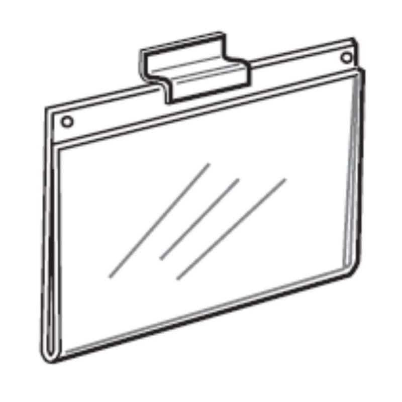 Slatwall Acrylic Sign Holder 8.5 x 11 5 X 7 clear Acrylic Slatwall Poster Holder Acrylic Slatwall Shelf With Sign Holder