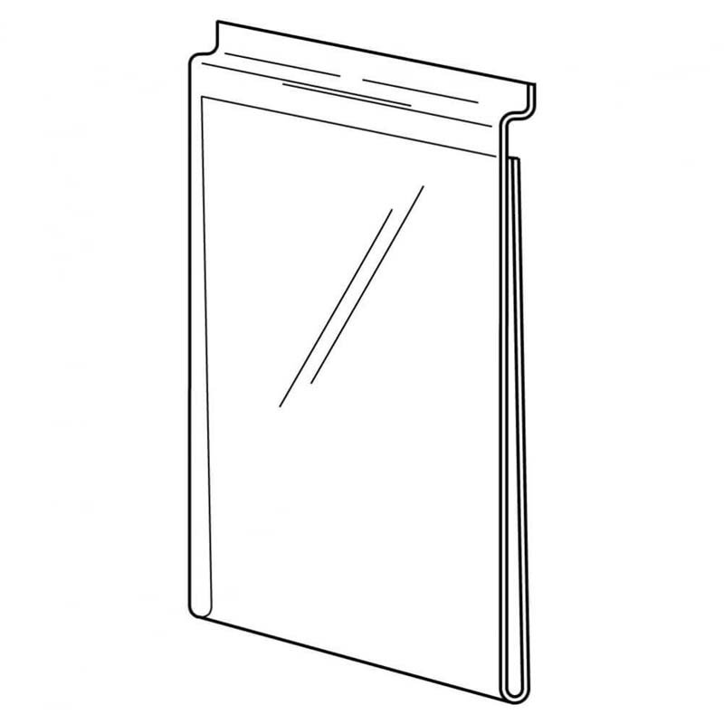 Slatwall Acrylic Sign Holder 8.5 x 11 5 X 7 clear Acrylic Slatwall Poster Holder Acrylic Slatwall Shelf With Sign Holder