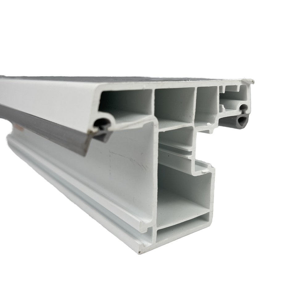 ISO Certified 60mm UPVC Window Frame Extrusion Lead-Free Plastic for Exterior Building and Moulding