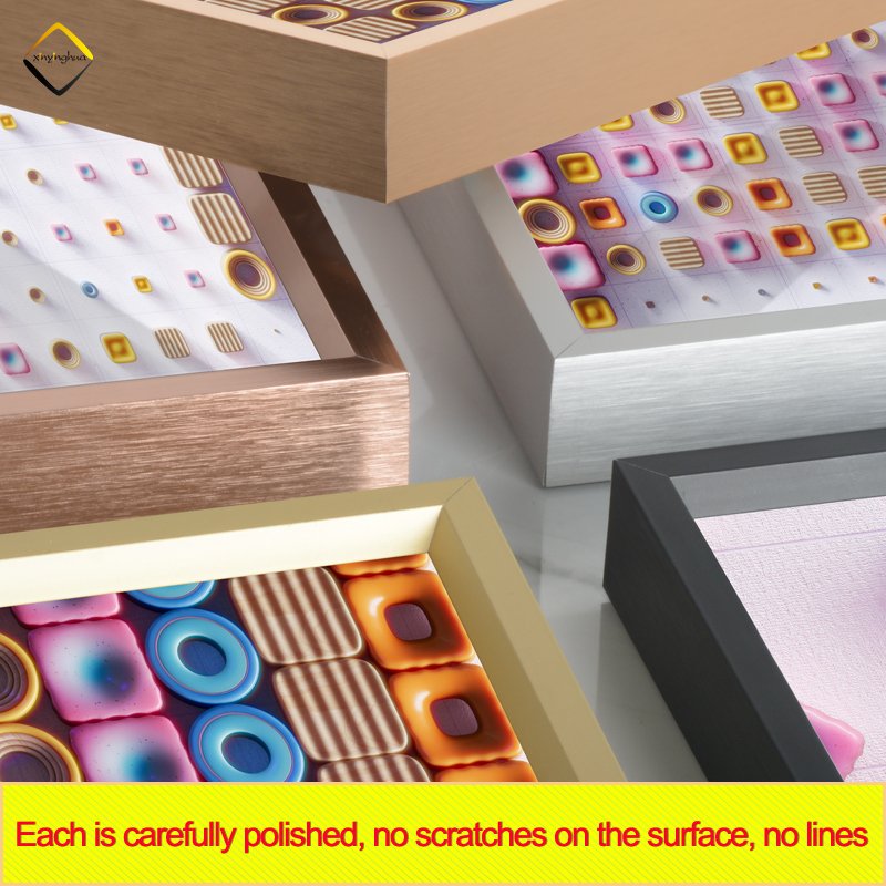 LB2407B Factory Wholesale Custom Size Metal Photo Frame Poster Aluminium Picture Frames Moulding Aluminum Profile
