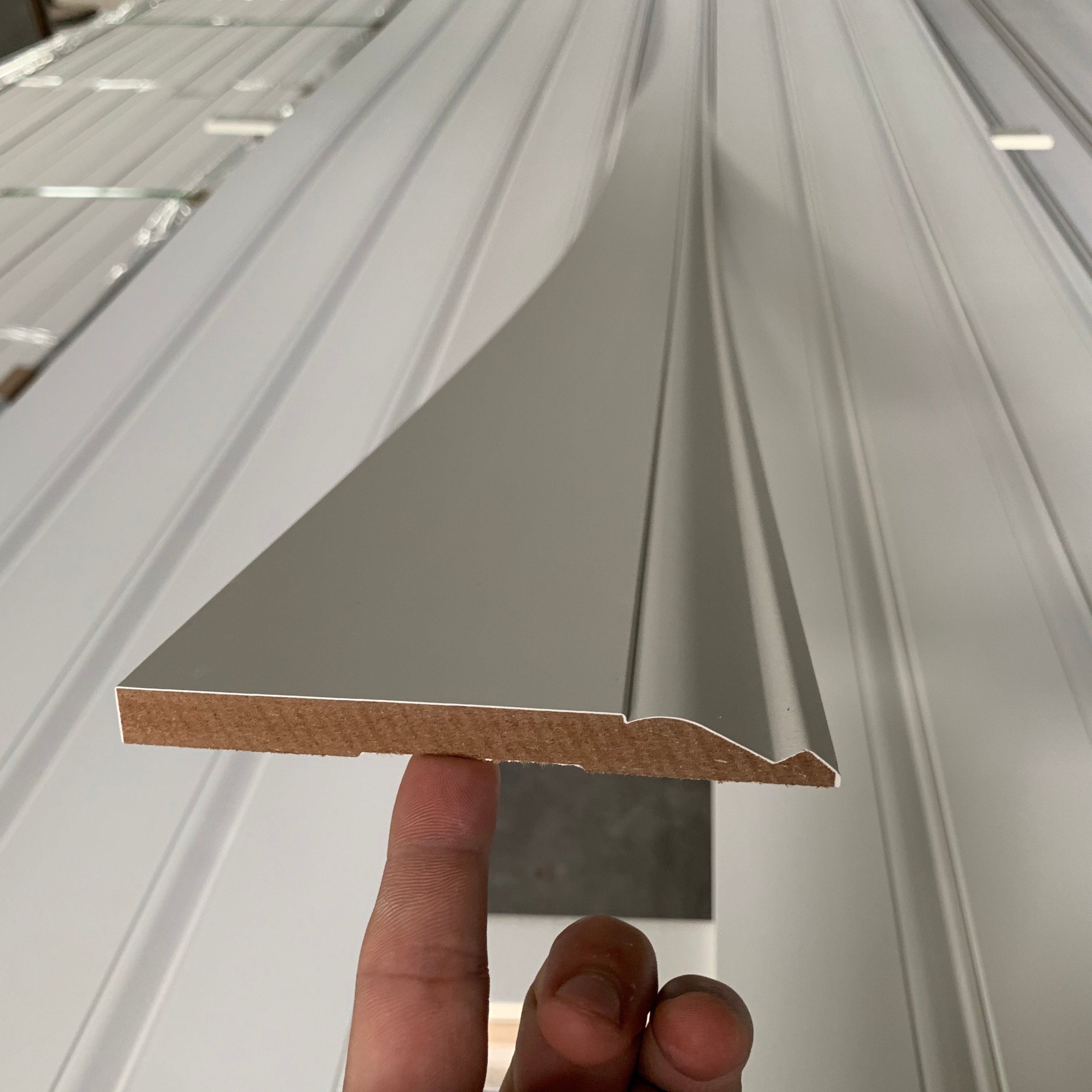 Pre-Primed MDF Baseboard # 218 Base