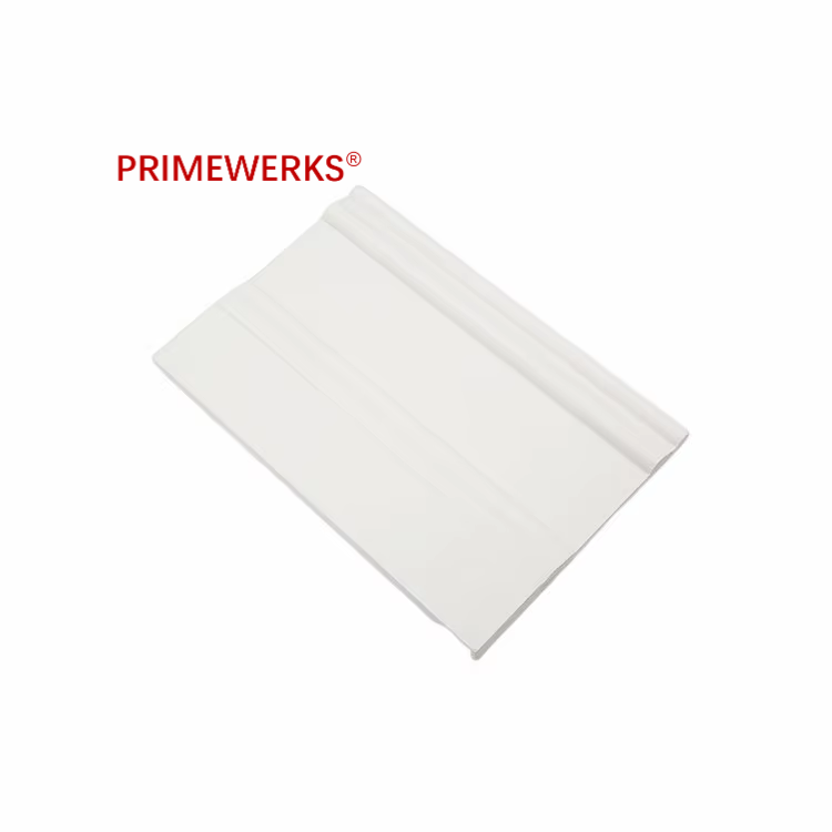 PRIMEWERKS Baseboard Molding White Solid Wood Paint Frame Mouldings Wooden Baseboard Skirting Moulding Mdf Mouldings Primed