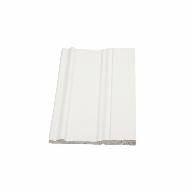PRIMEWERKS Baseboard Molding White Solid Wood Paint Frame Mouldings Wooden Baseboard Skirting Moulding Mdf Mouldings Primed