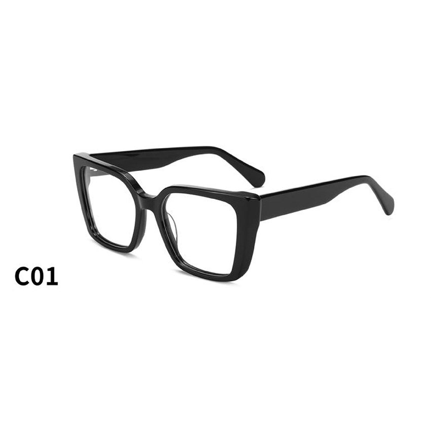 NEW fashion 2024 unique man square acetate optical frames hand made eyewear eye glasses custom OEM eyeglasses frames for Unisex