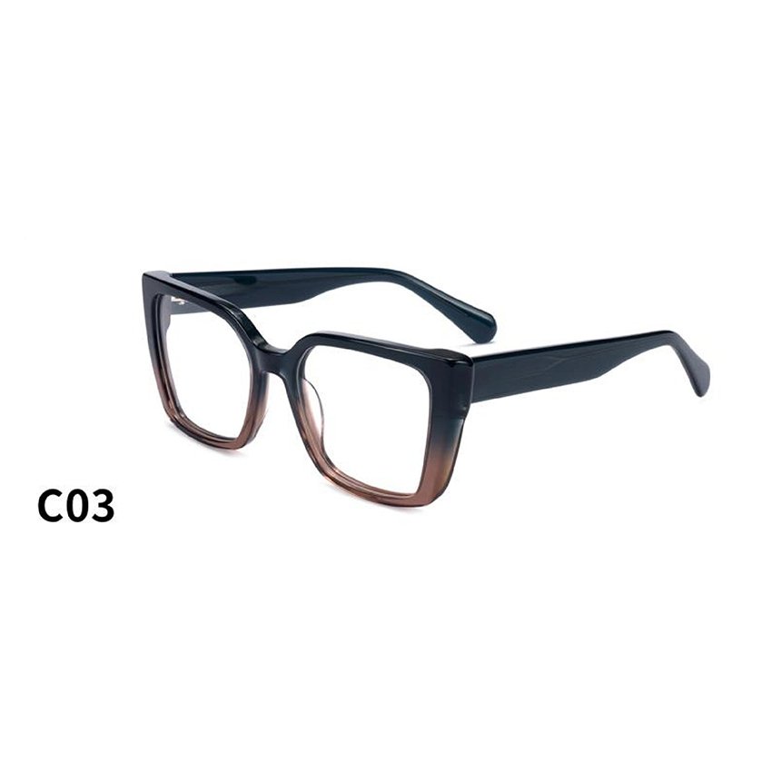 NEW fashion 2024 unique man square acetate optical frames hand made eyewear eye glasses custom OEM eyeglasses frames for Unisex