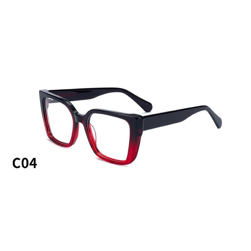 NEW fashion 2024 unique man square acetate optical frames hand made eyewear eye glasses custom OEM eyeglasses frames for Unisex