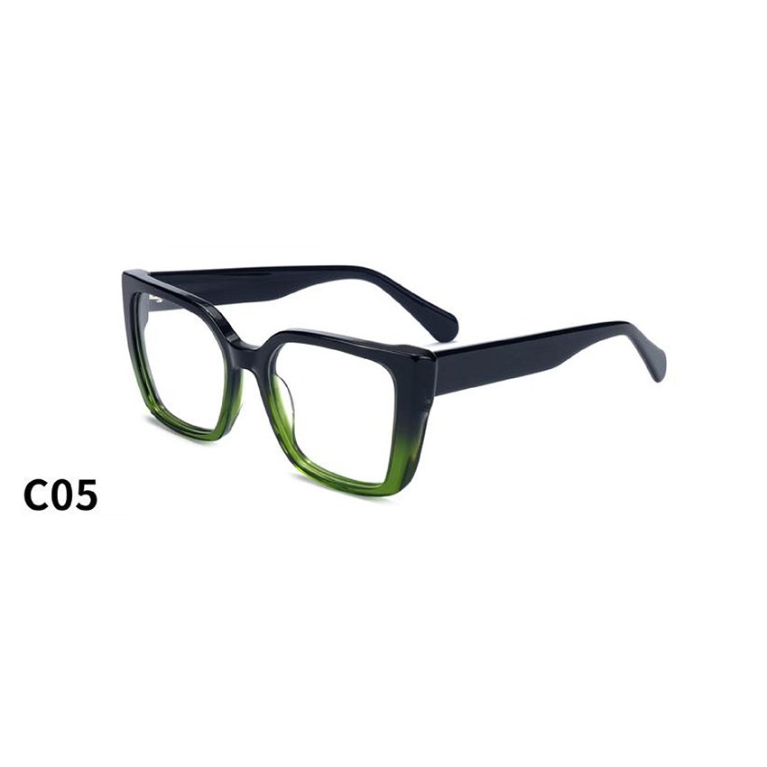 NEW fashion 2024 unique man square acetate optical frames hand made eyewear eye glasses custom OEM eyeglasses frames for Unisex