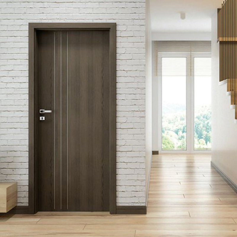 High quality interior wood door bedroom modern wooden slab door for house
