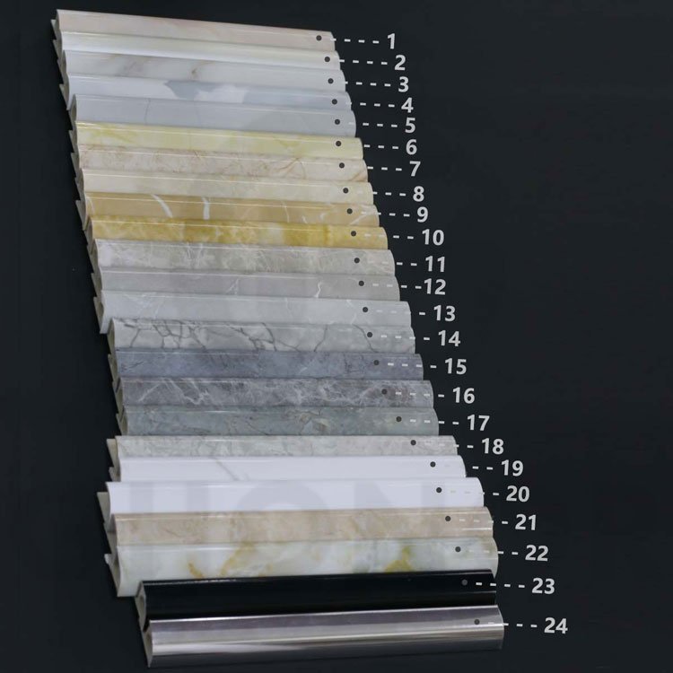 PVC Artificial Marble Profile Production Line Plastic Frame L Shape Mould Strip Profile for Wall Corner