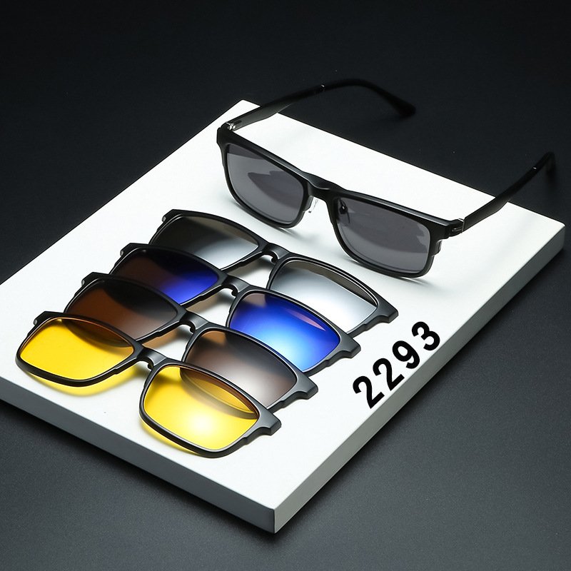 Eyewear 40732 Fashion 2024 TR90 Frame Square Driving Sunglasses