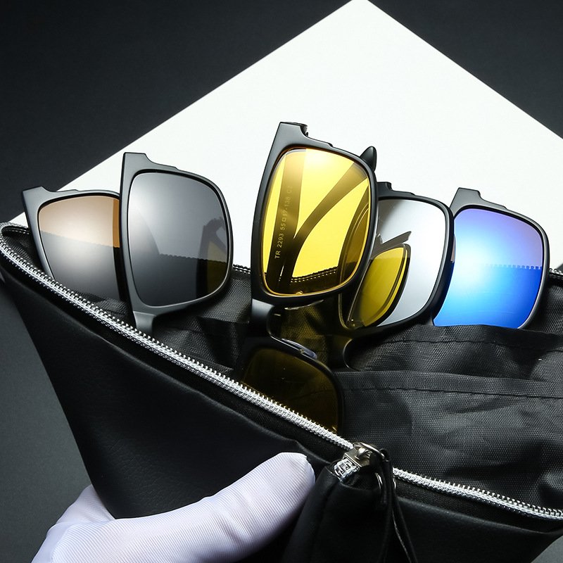 Eyewear 40732 Fashion 2024 TR90 Frame Square Driving Sunglasses