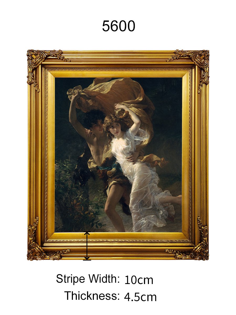 Customize Antique Baroque Wall Art Home Decor Luxury Wood Photo Frame