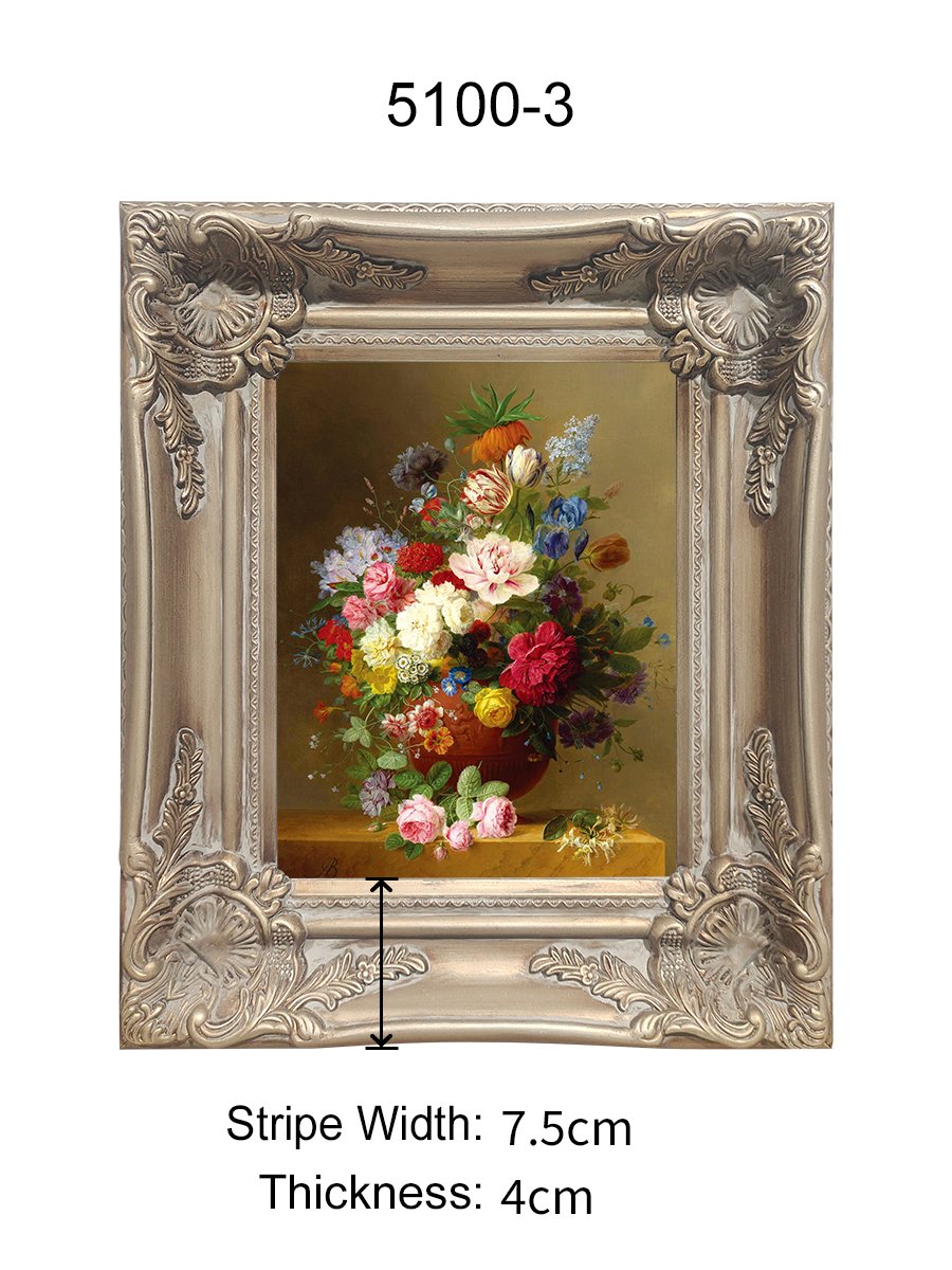 Customize Antique Baroque Wall Art Home Decor Luxury Wood Photo Frame