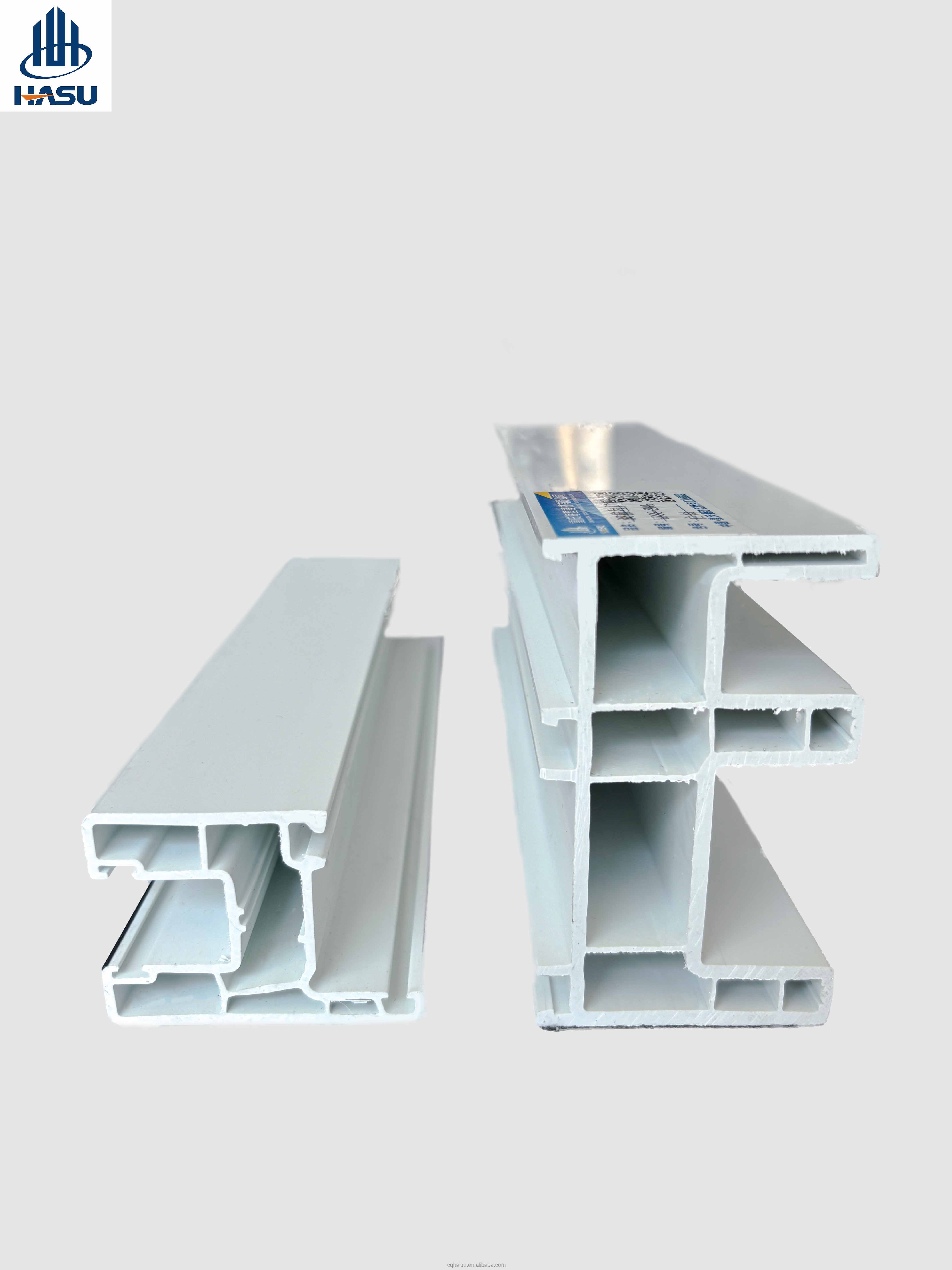 Haisu 88mm White PVC Profile OEM ODM Plastic Casement for Building Windows and Door Frames European Style Use for Moulding