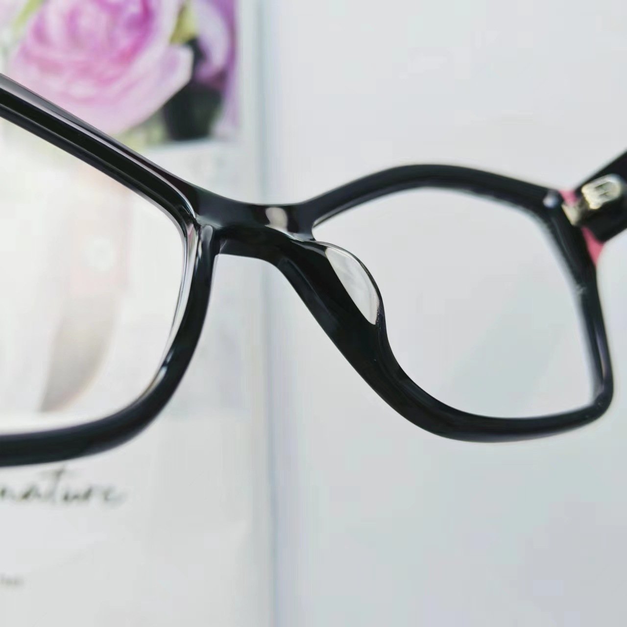 YD1287New Fashion Colorful Acetate Optical Spectacle Frame Women Large Size Vintage Glasses Frame Men Computer Glasses