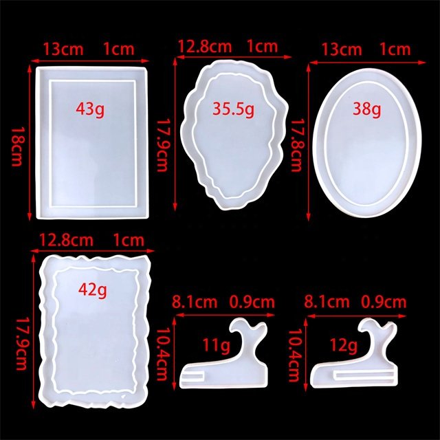 DLR915 Photo Frame Epoxy Mold for DIY Craft Resin Decorative Craft Jewelry Making Mold Silicone Mould