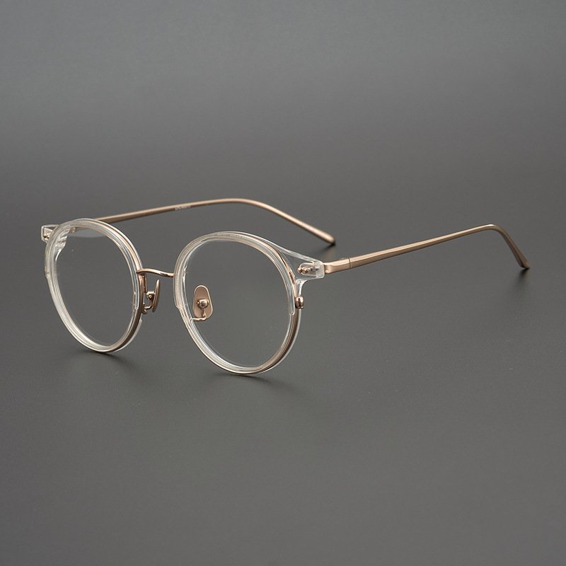 100% Top Quality Handmade Eyeglasses Manufacturer Pure Titanium Acetate Luxury Wholesale Eye Glasses